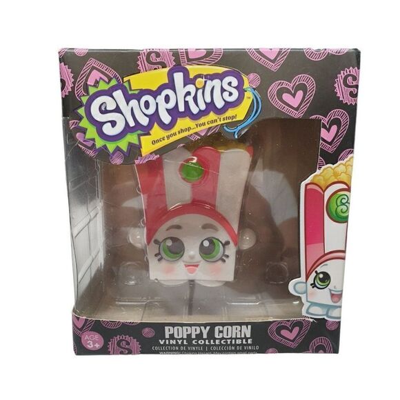 Funko Shopkins Poppy Corn Pop Corn Vinyl Figure Fandom Moose Toys NWT - Picture 3 of 6